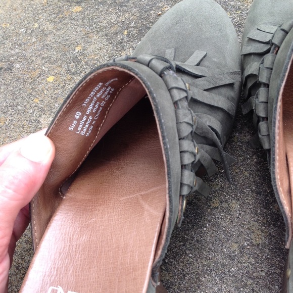 Dansko Deni Fringe Hunter Green Nubuck Clogs 40 - Picture 9 of 10